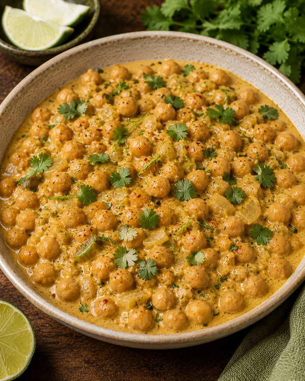 Chickpeas with Coconut and Lime