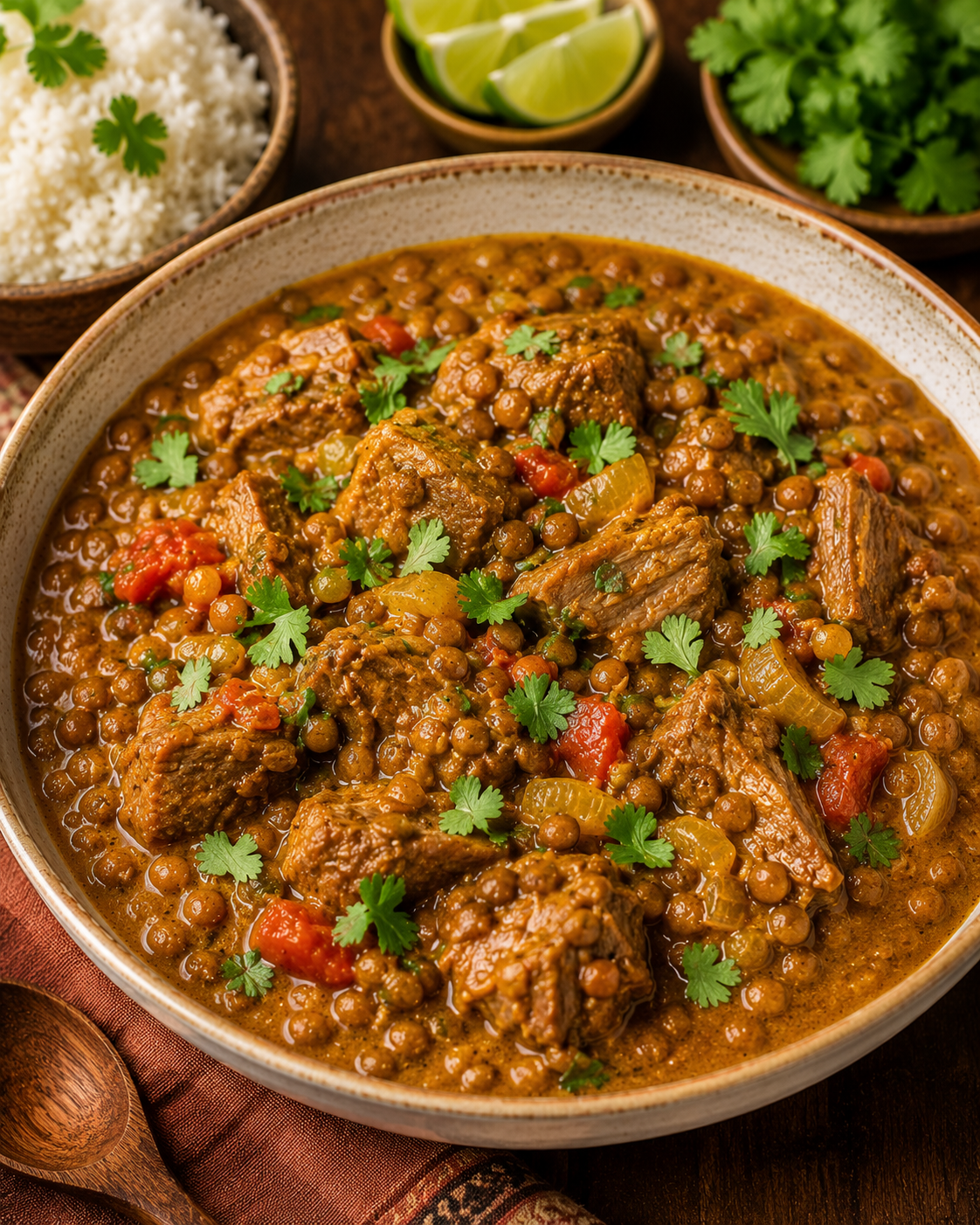 Fiber Filled Goat/Lamb Lentil Curry